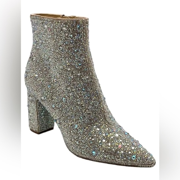 Betsey Johnson Shoes - NWOT Betsey Johnson Rhinestone Cady Booties - 7.5